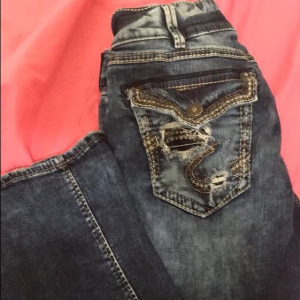 Silver jeans